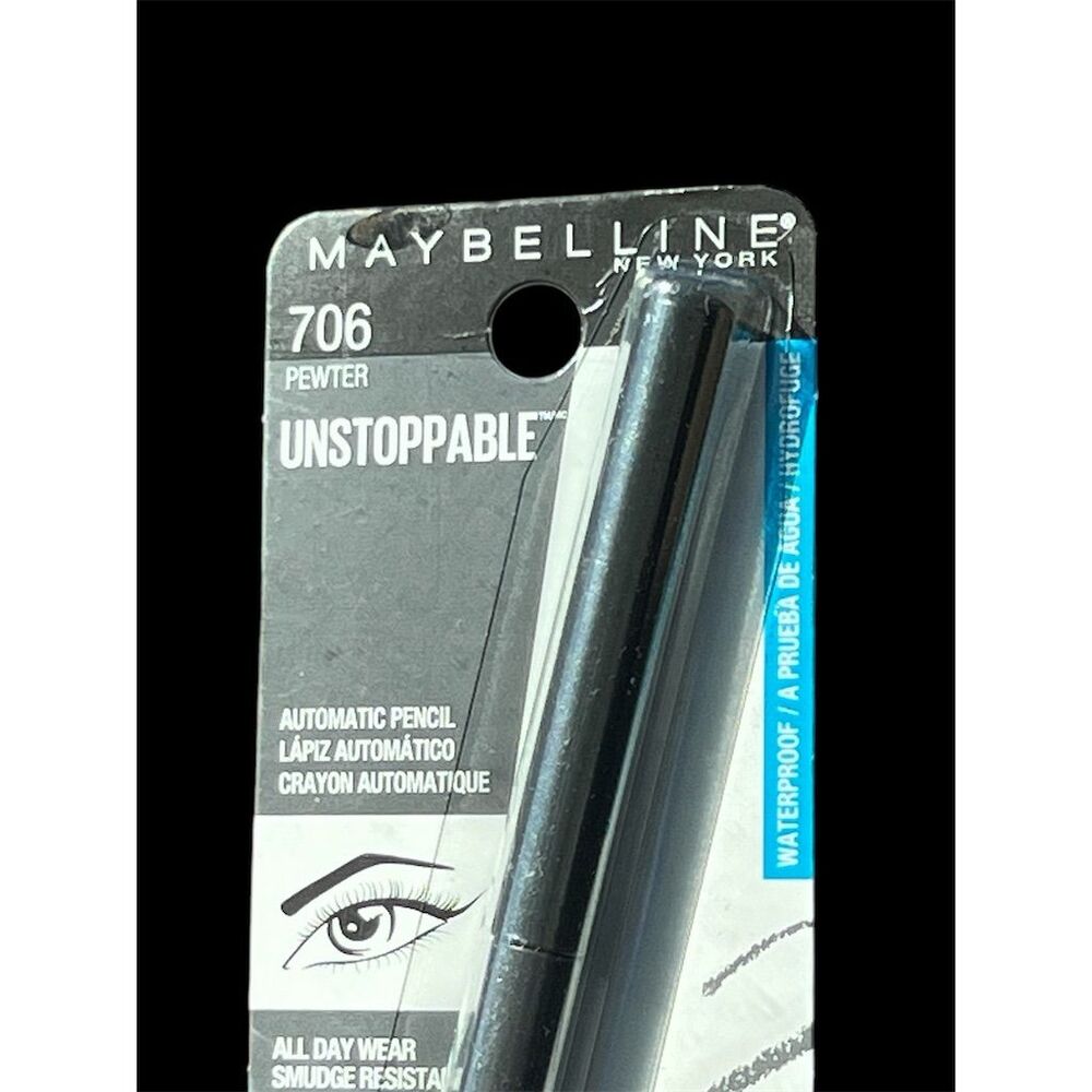 Maybelline Unstoppable Eyeliner in PEWTER Waterproof Smudge-Resistant Pe… - Picture 2 of 5